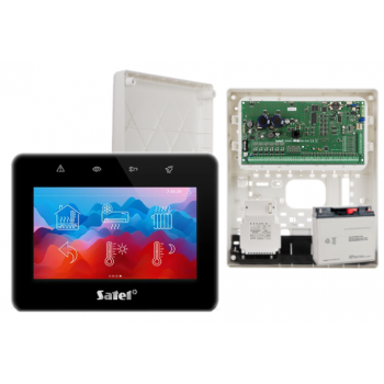 ZESTAW ALARMOWY SATEL INTEGRA 256 PLUS + INT-TSG2-B + OPU-3P + AWT800 + 17Ah